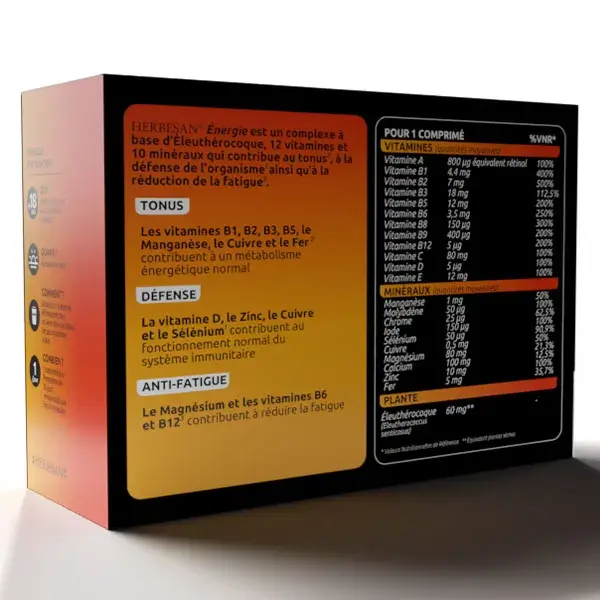 Herbesan Défense, Tonus, Fatigue Complexe Energie - Cure de 30 jours