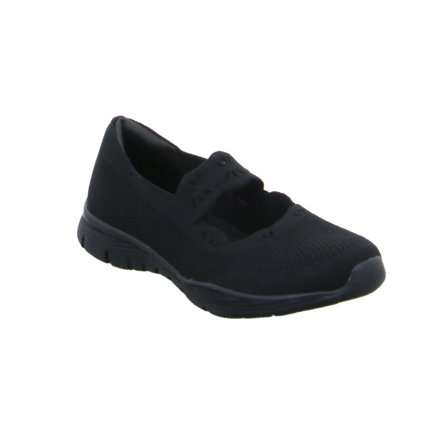 SKECHERS Ballerina Schwarz Textil