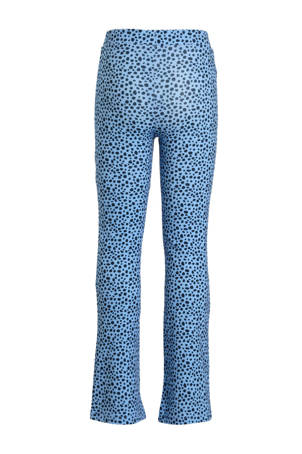 anytime flared broek met stippen print lila