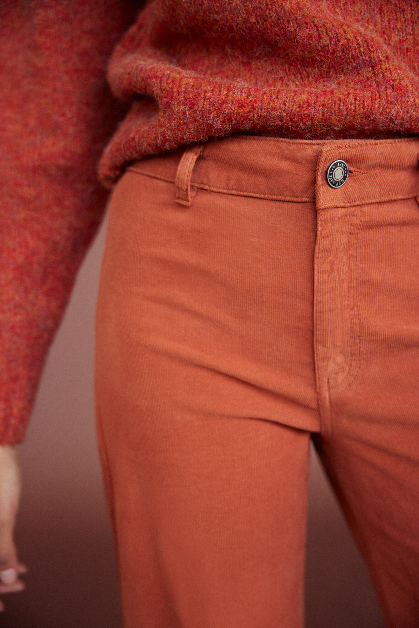 Vaquero palazzo crop - Naranja