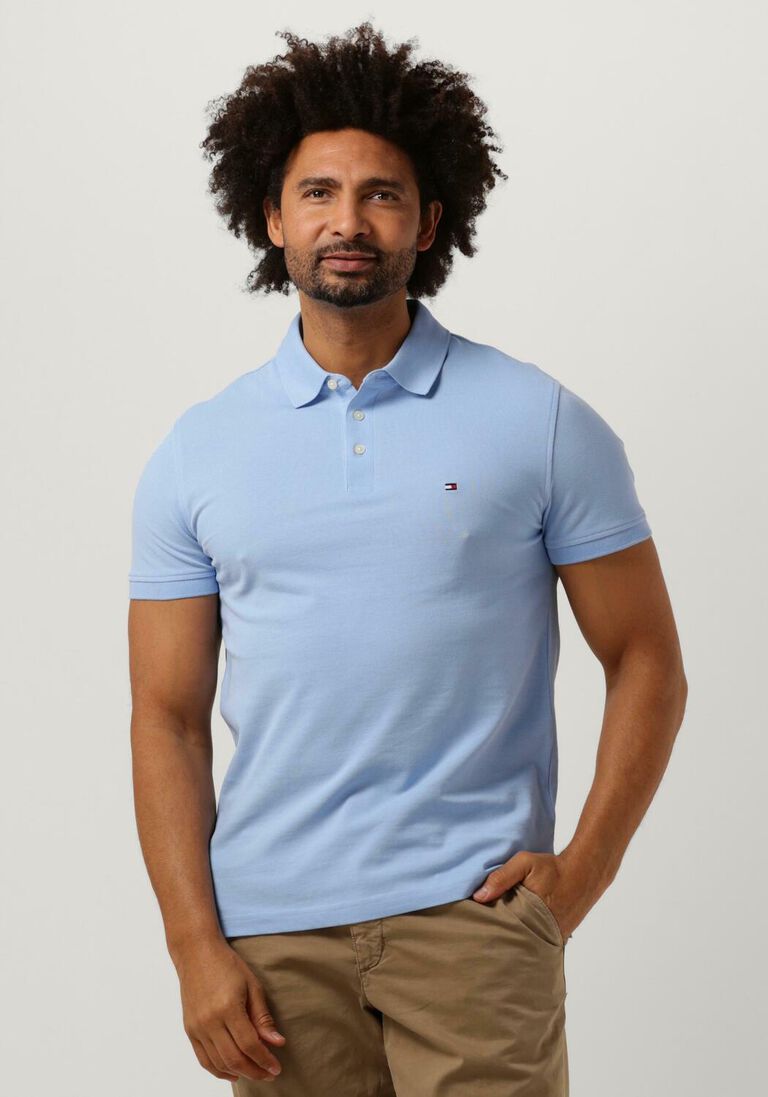 TOMMY HILFIGER lichtblauwe tommy hilfiger polo 1985 slim polo