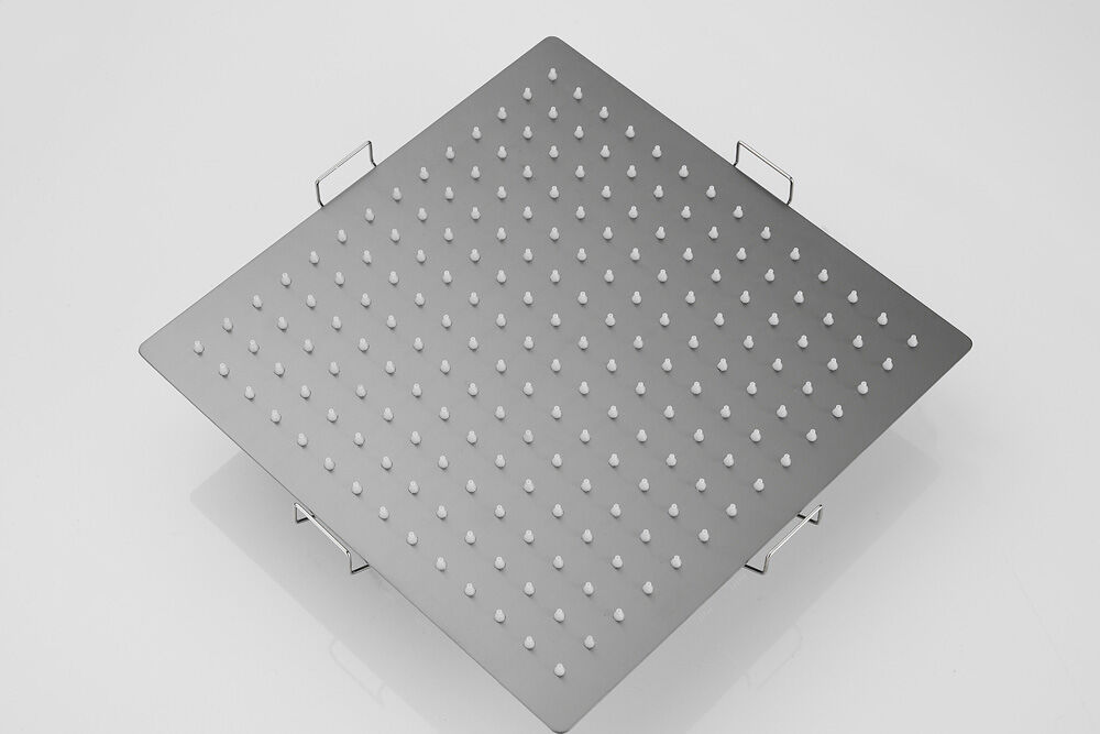 Saniclear Cube Pro inbouw regendouche met inbouw douchekop 30x30cm, glijstang en staafhanddouche verouderd ijzer - gunmetal