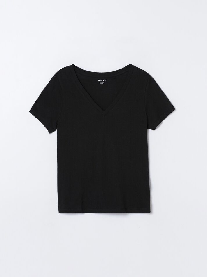 Pacote com 4 camisetas de gola V sortidas - Cor pêssego