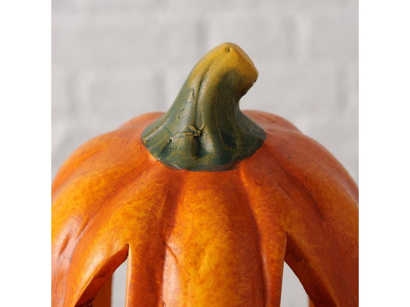 Boltze Teelichthalter Zucca Keramik, 10 x 12.3 cm Thematisch dekorativer Kerzenleuchter