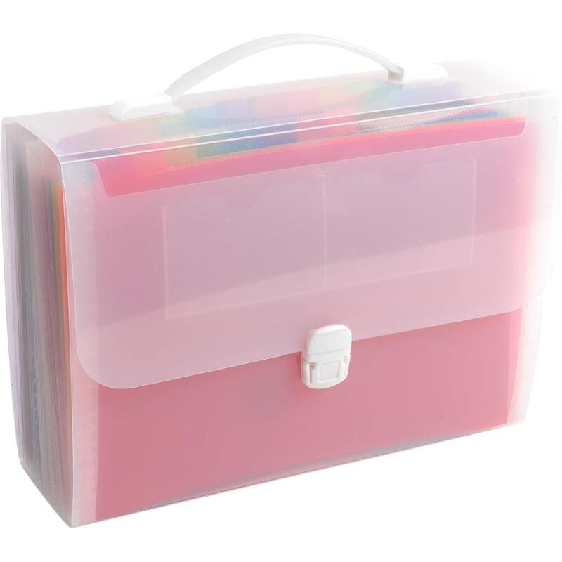 Trieur valisette avec poignée 24 compartiments Crystal - A4 - Cristal