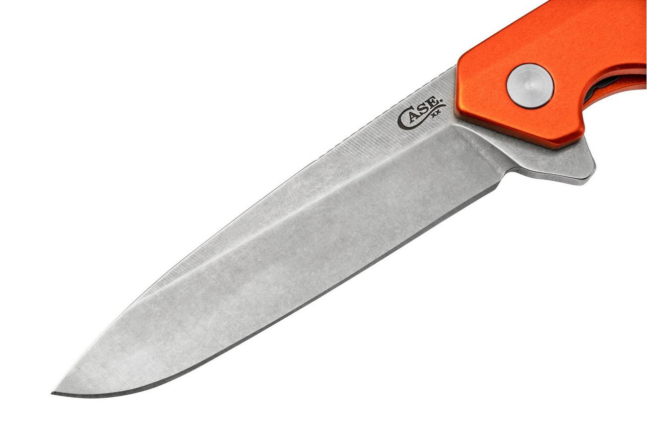 Case The Kinzua, Orange Anodized Aluminum, Spearpoint S35VN, 64696 zakmes