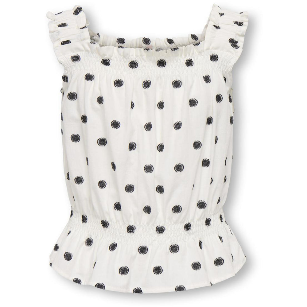 Køb kids ONLY Cloud Dancer Black Dots Kogsweta Sl Top Wvn