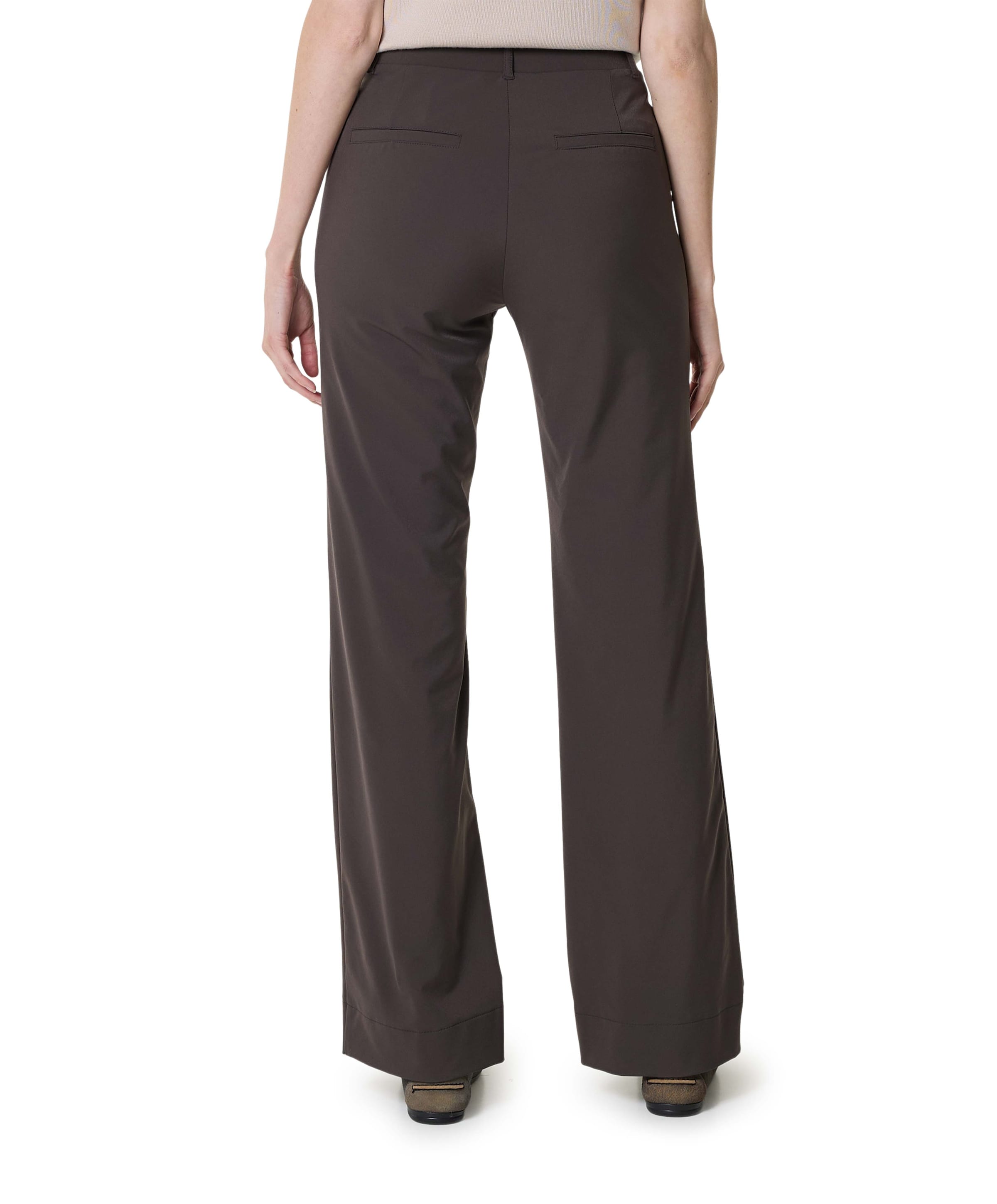 Enjoy Wide leg travel dames broek bruin