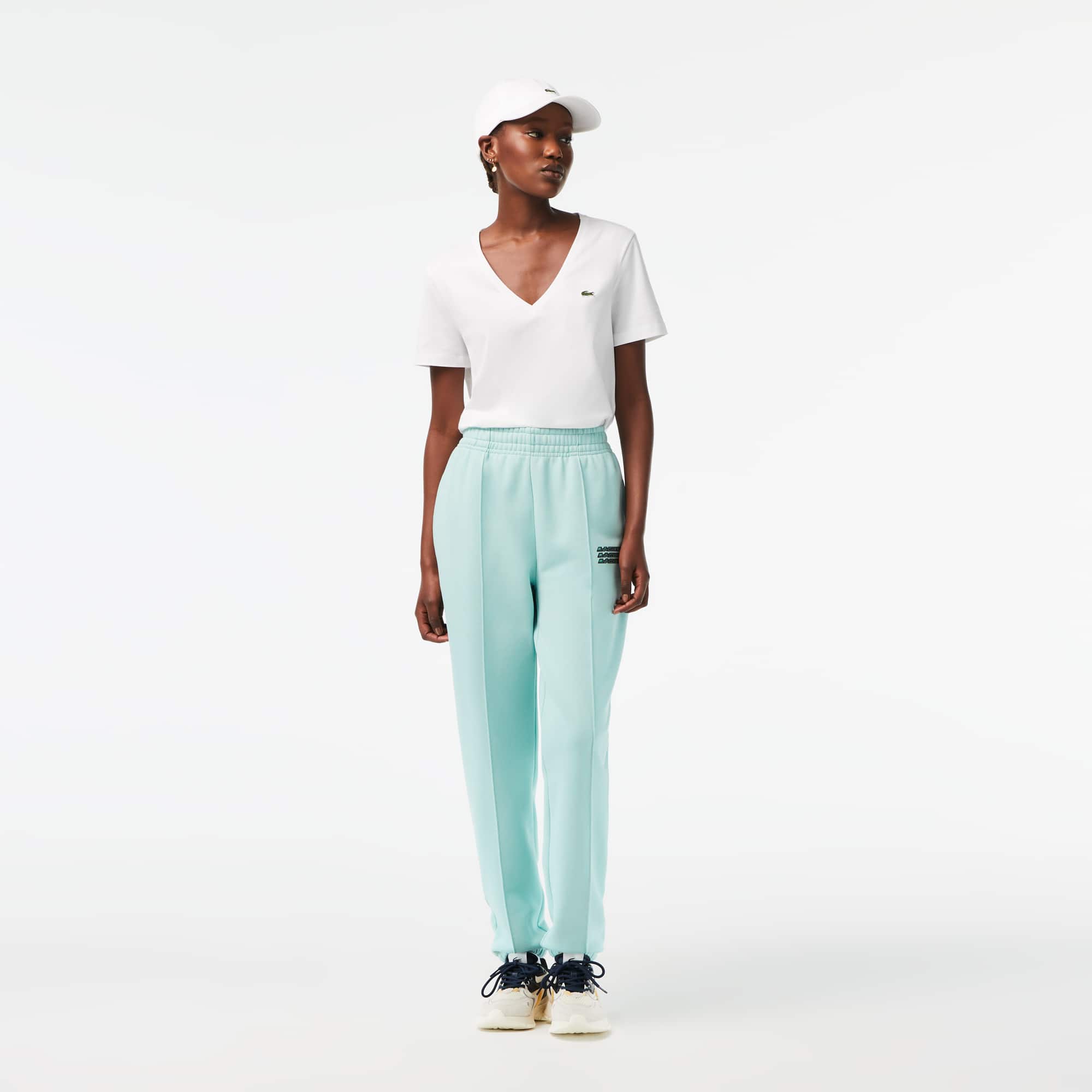 Pantalon de survêtement femme en molleton Pantalons de survêtement - Vert - Lacoste - Femme
