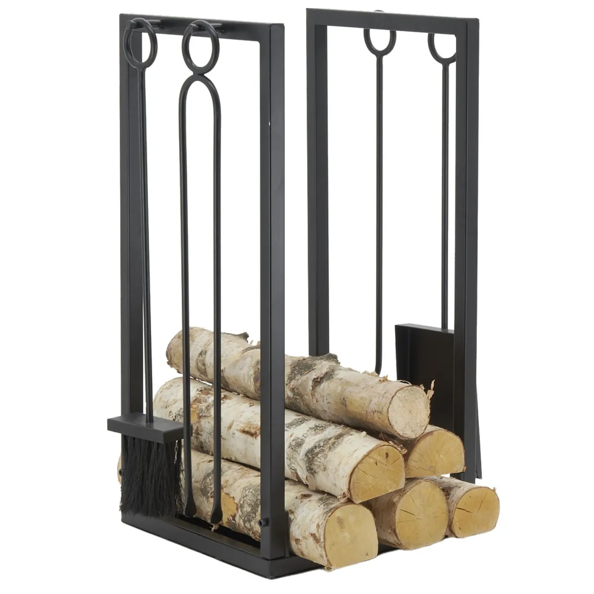 AUBRY GASPARD Porte-bûches + 4 Accessoires
