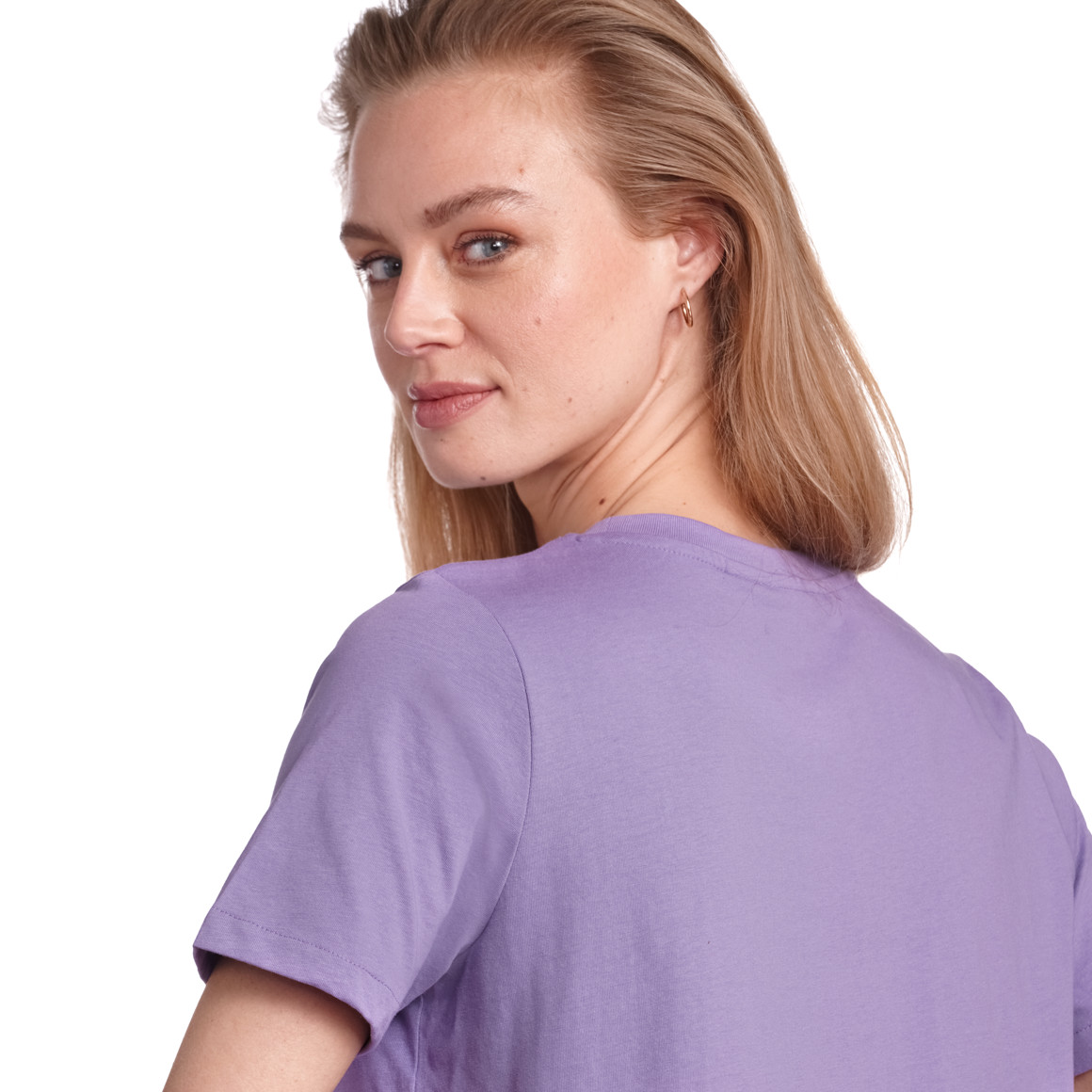 Jonas Nielsen Damen T-Shirt mit Brusttasche lila