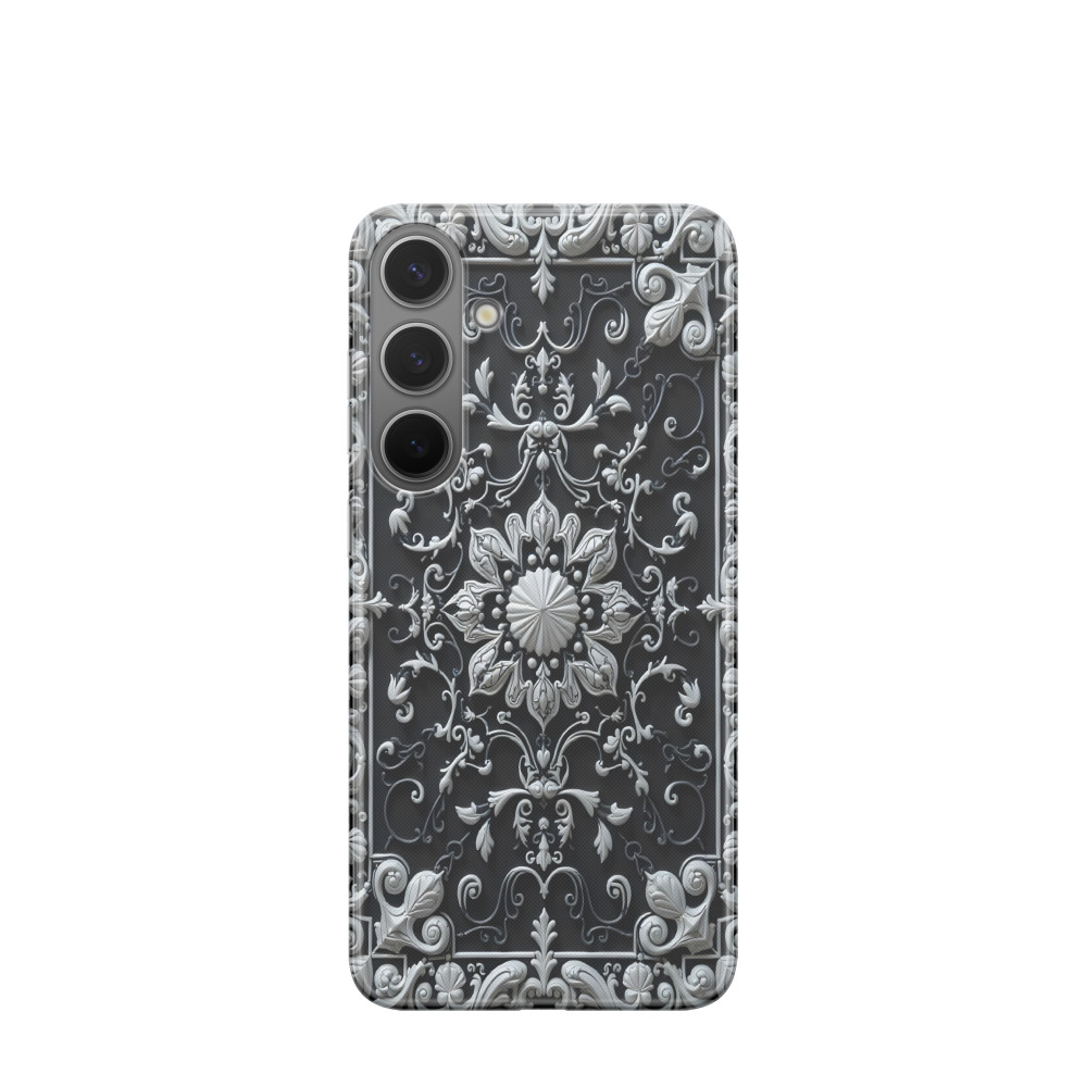 Samsung Galaxy S24 Plus Gummi Hülle Mystik im Orient - Silber
