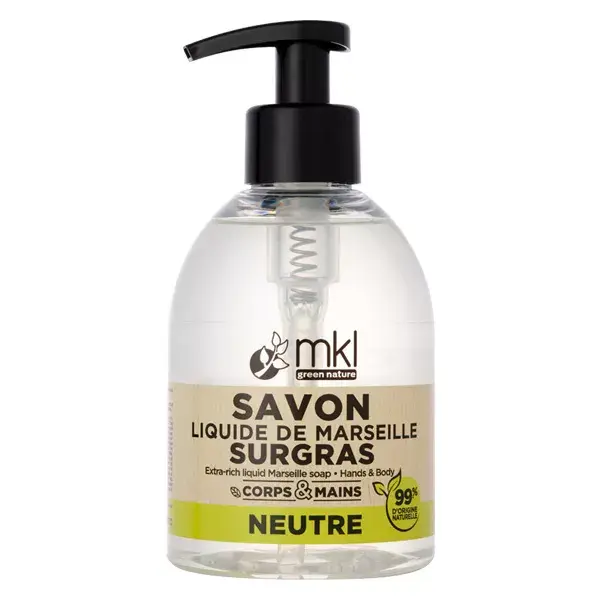 Sabonete Líquido de Marselha Superengordurado Neutro MKL Green Nature 300ml