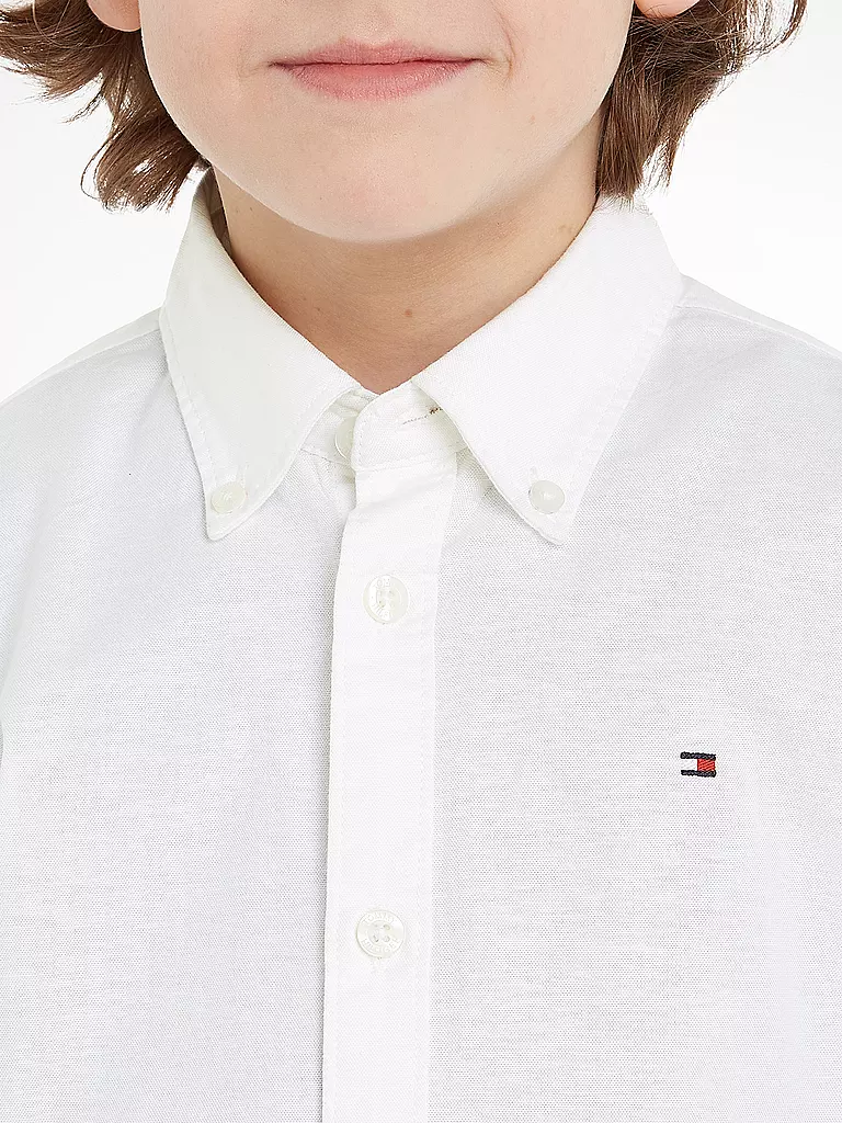 TOMMY HILFIGER Jungen Hemd weiss