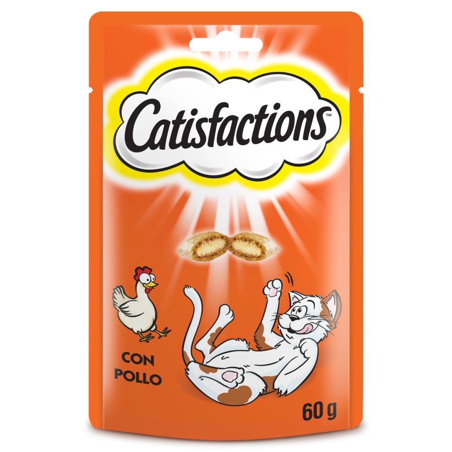 Petiscos de Frango Catisfactions para Gatos