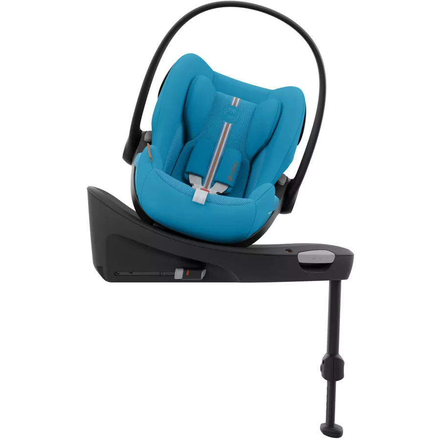 cybex GOLD Babyschale Cloud G i-Size Plus Beach Blue Plus mit Basisstation Base G