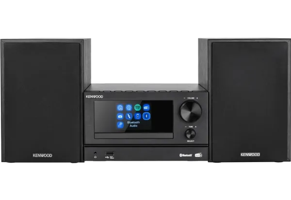 Kenwood M-7000S, Home audio mini system, Sort, 1 diske, 30 W, 2-vejs, 6 ohm (O)
