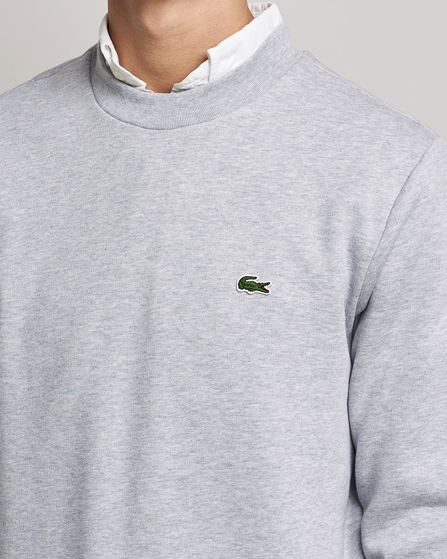 Lacoste Crew Neck Sweatshirt Silver Chine