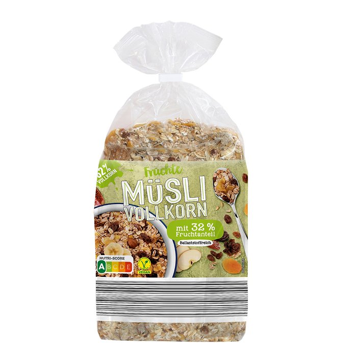 GOLDEN BRIDGE Müsli im Beutel 1 kg, Früchte