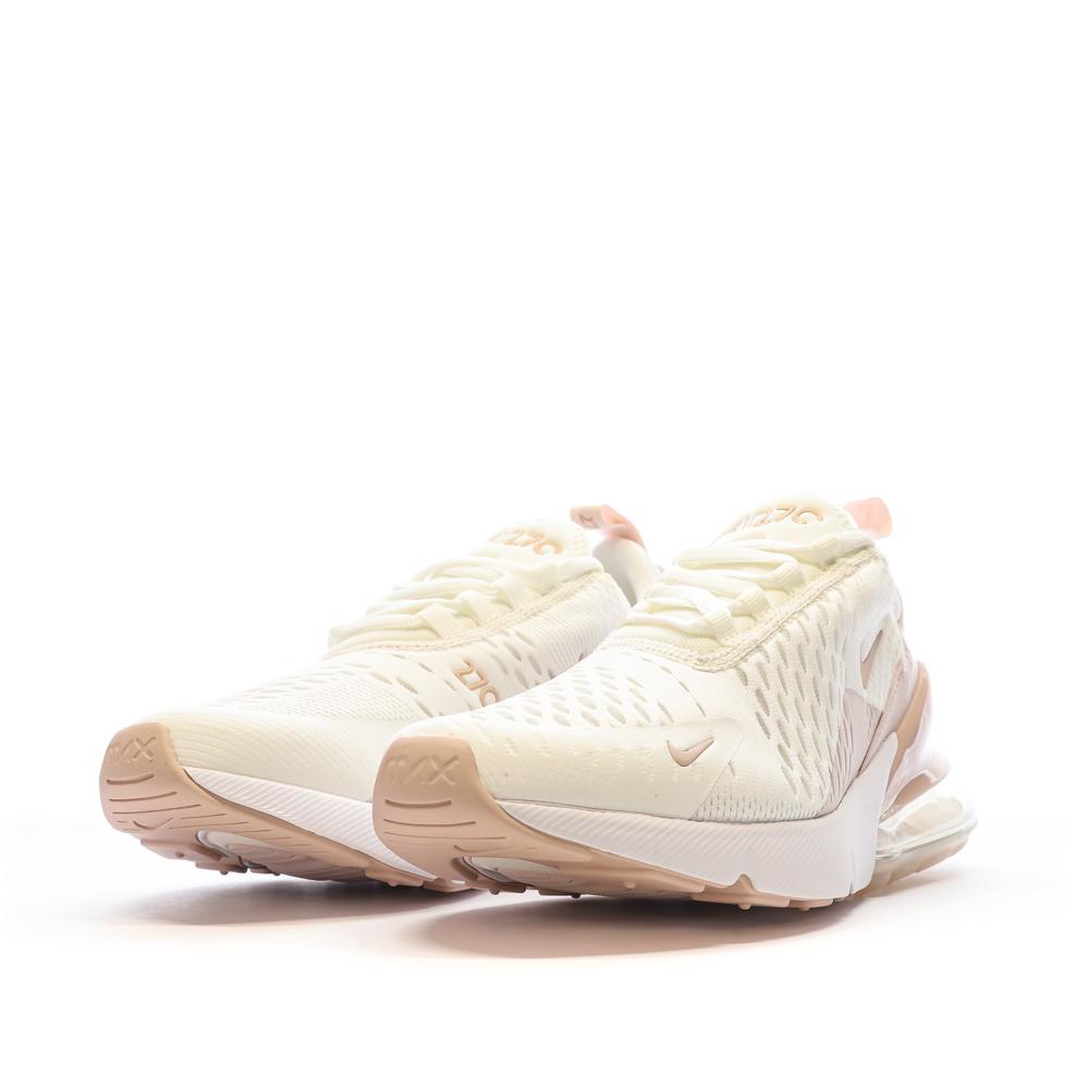 Nike Baskets Blanches/Rose Femme Nike Air Max 270