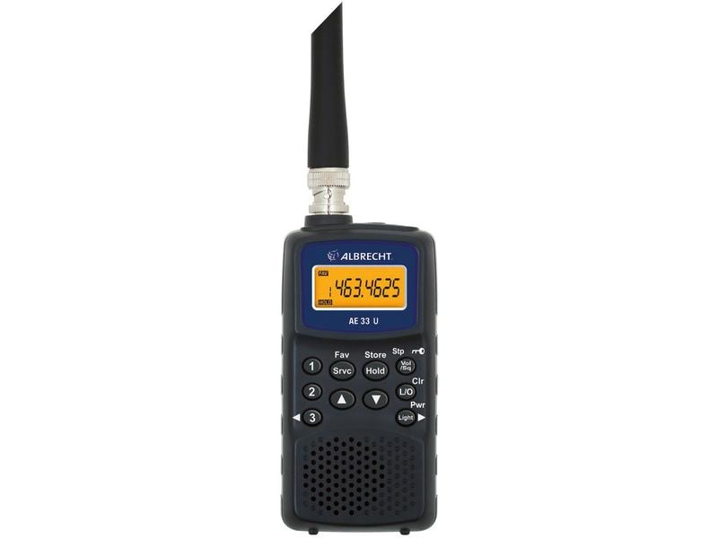 Albrecht Handscanner AE33U Kompakter Handfunk-Scanner mit 180 Speicherplätzen