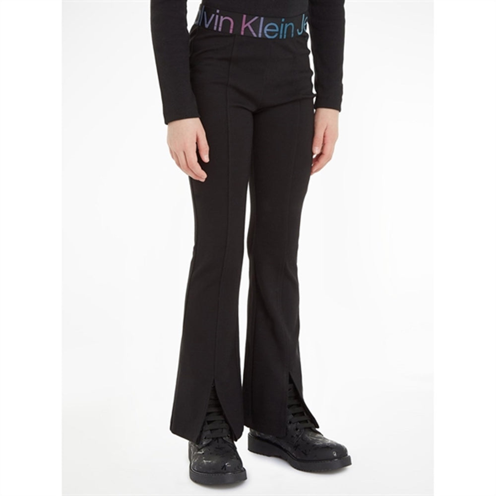 Køb Calvin Klein Punto Tape Flare Bukser Ck Black