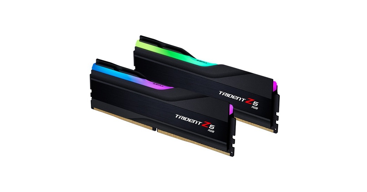 G.Skill32 GB DDR5-6400 Kit werkgeheugen  (Zwart (mat), F5-6400J3239G16GX2-TZ5RK, Trident Z5 RGB, XMP)