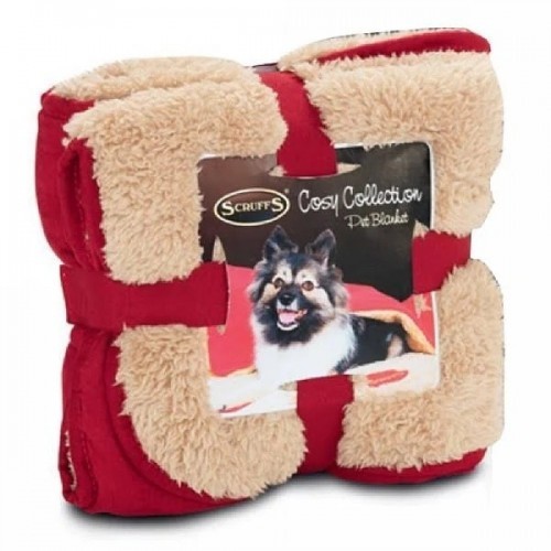 Manta Mimosa para cães, vermelho Borgonha