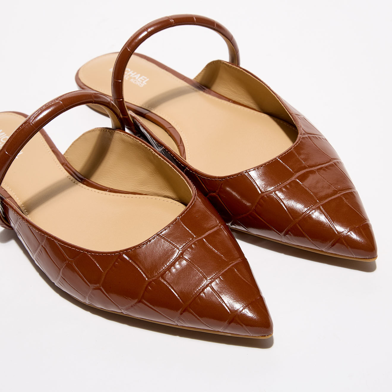 Michael Kors Chaussures Mules en Cuir Jessa camel