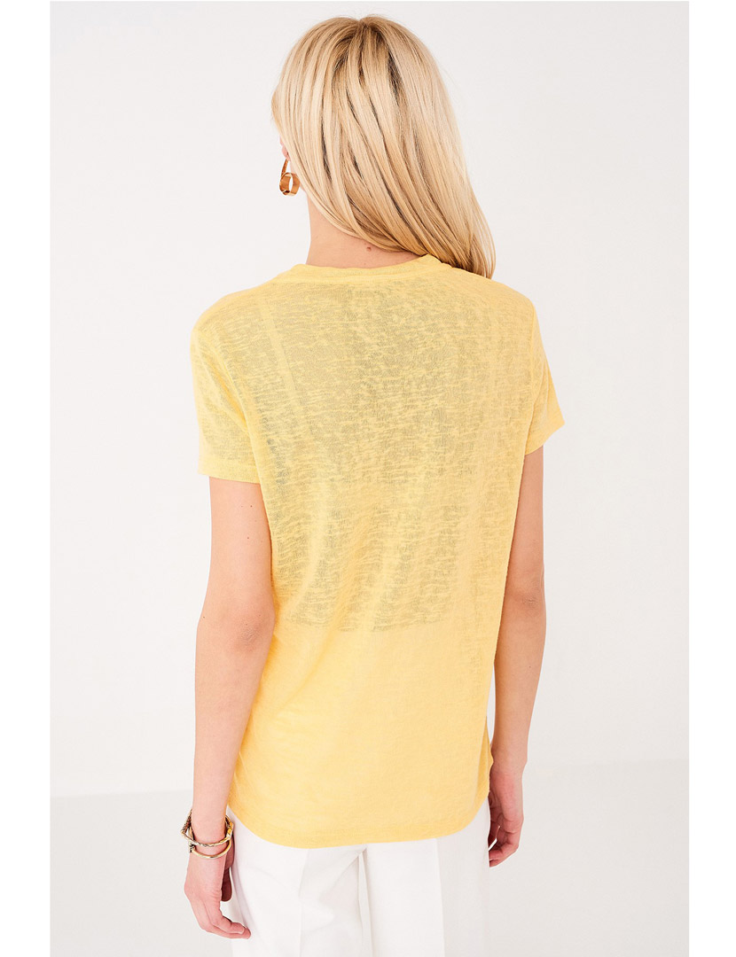 Yellow V-Neck T-Shirt
