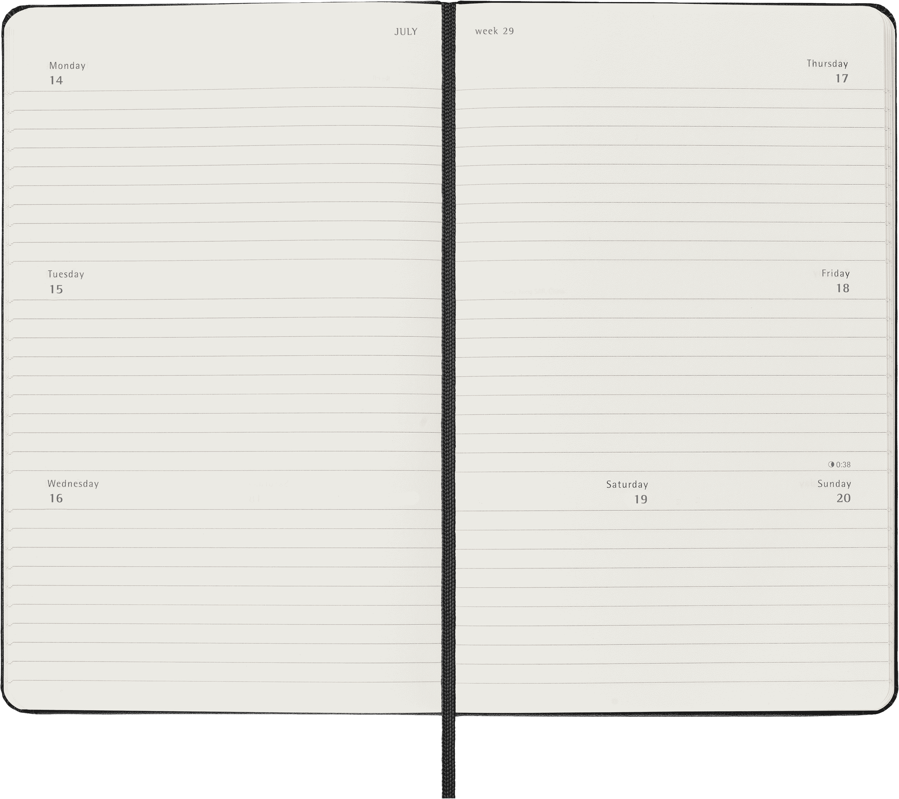 Classic Planner 2025 Large Weekly horizontal, hard cover, 12 months