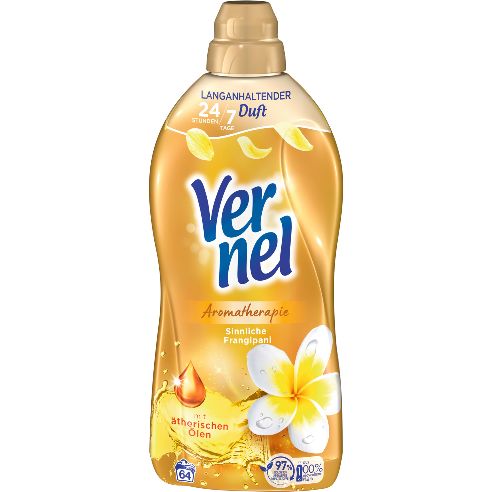 Vernel Weichspüler Sinnliche Frangipanie 64 Waschgänge