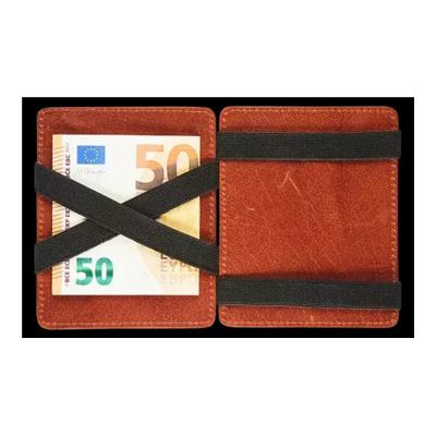 Maverick Rough Gear - Portefeuille anti-piratage avec porte-cartes - cognac