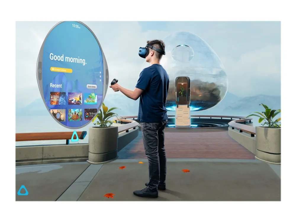 HTC VIVE Cosmos - Virtual reality-system - 2880 x 1700 @ 90 Hz - DisplayPort, USB-C - sort, blå