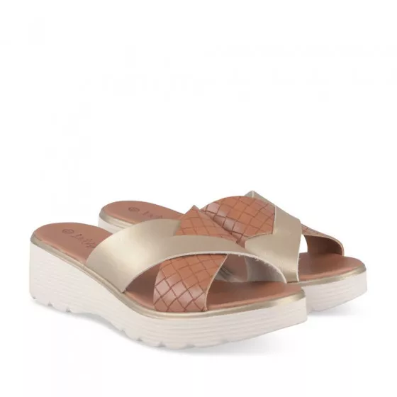 Mules COGNAC LADY GLAM