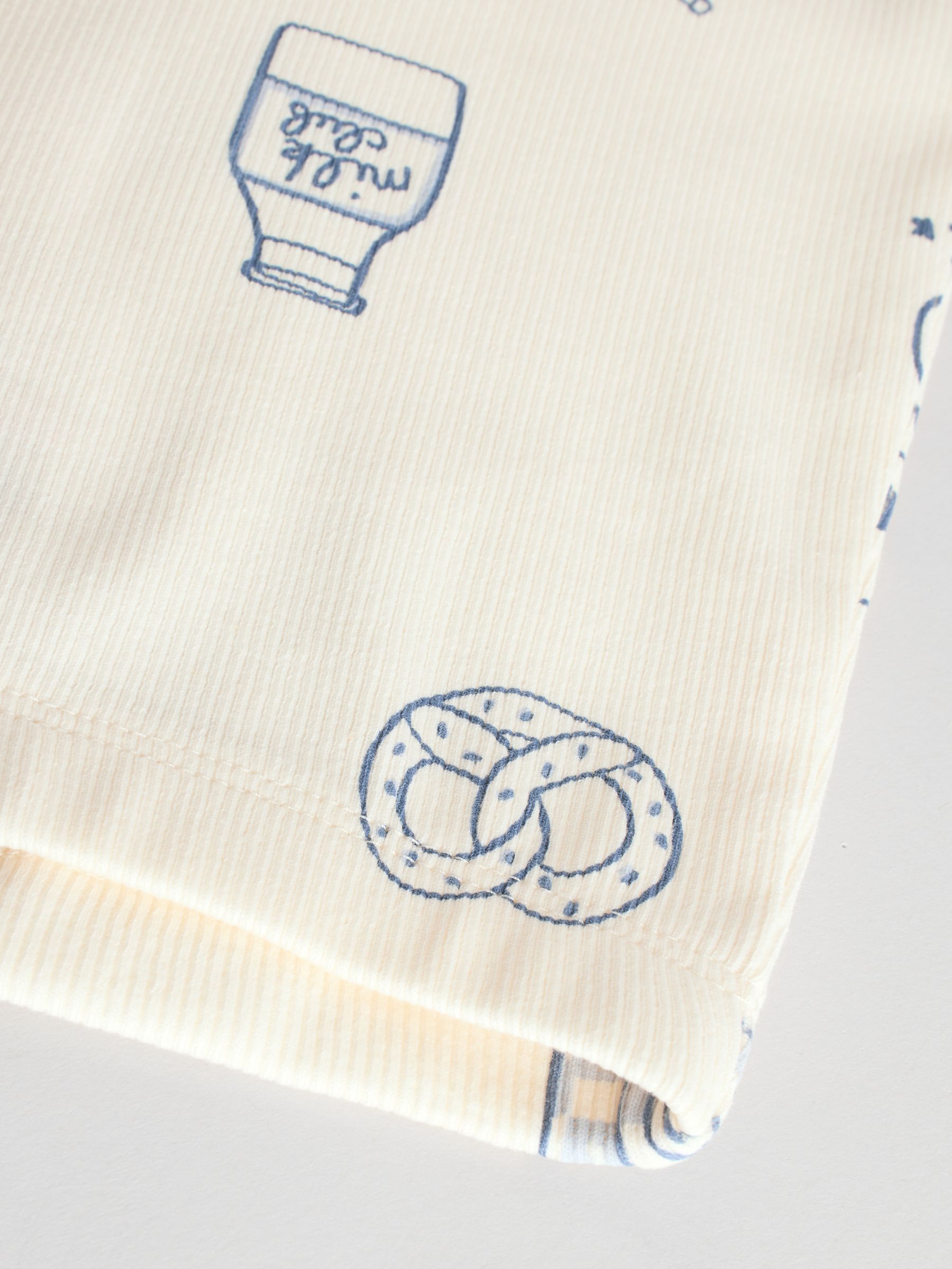 Blauw Milk Club - Tops en Leggings 6 -delige babyset (0mnd-3jr)