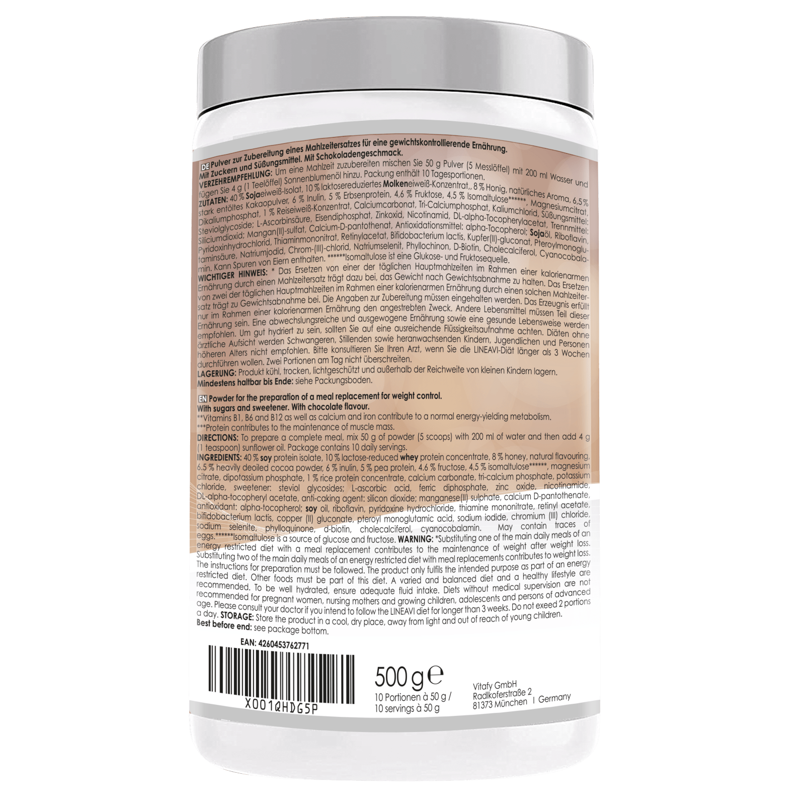 LINEAVI Aktivkost Diät Shake + Shaker (500g)