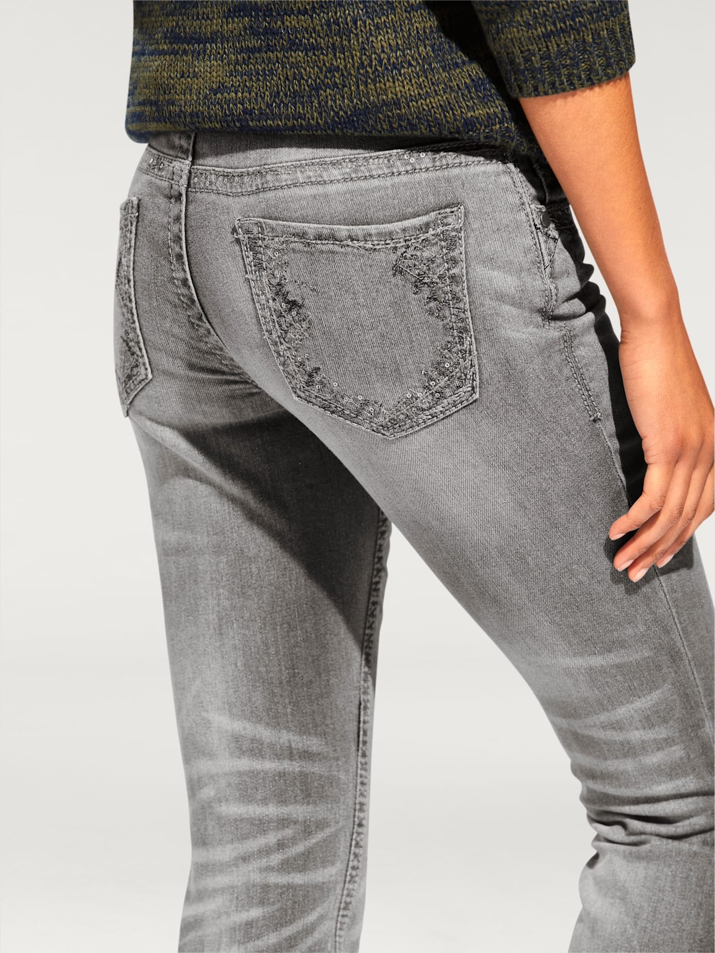 Jeans effet ventre plat coupe skinny