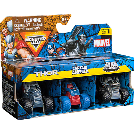 Monster Jam mini 1:87 Marvel monstertrucks