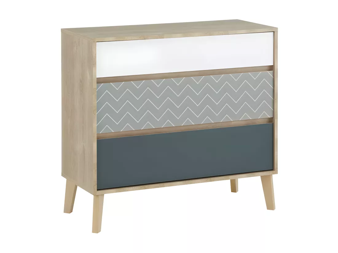 Chambre Adulte Complète (140*190) Chêne blond - ESMEY