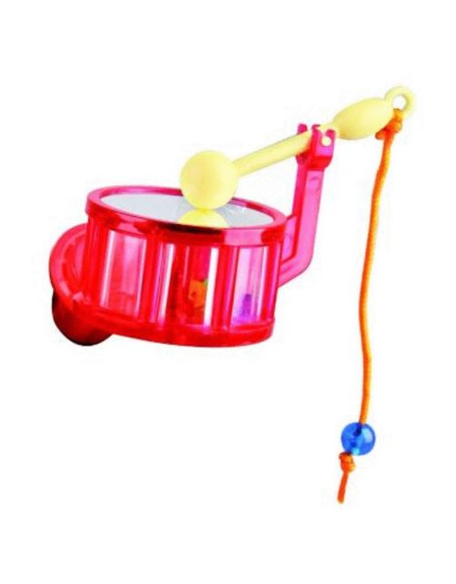 Flamingo Vogelspeelgoed Muziek - Vogelspeelgoed - 13x4x4 cm Assorti