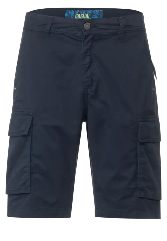 Regular Fit Cargo Bermuda - night blue
