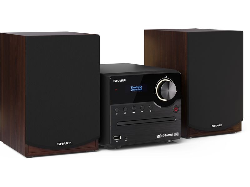 Sharp Musik-System XLB517DBR DAB /FM Micro System Hi-Fi Mikro-System mit dem neusten DAB  Funk-Tuner und Bluetooth-Verbindung