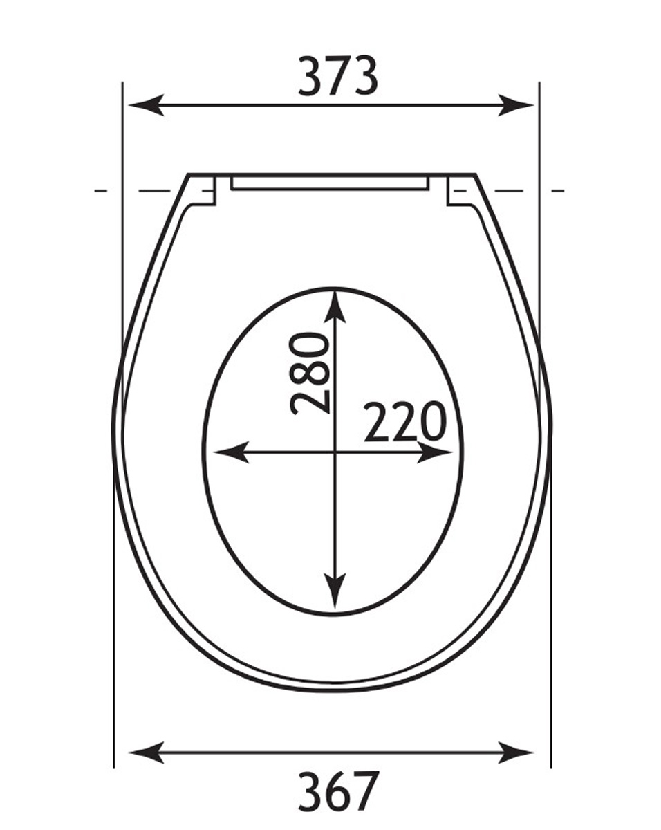 Eastbrook Loire softclose toiletzitting wit glans