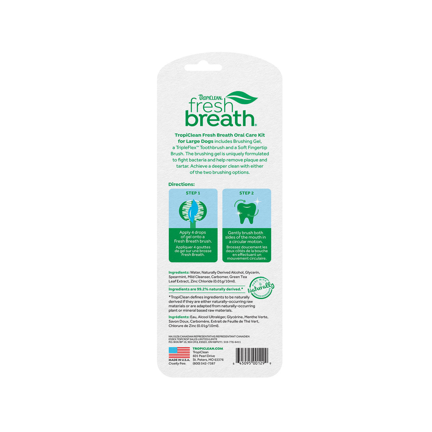 TropiClean Fresh Breath - Oral Care Kit