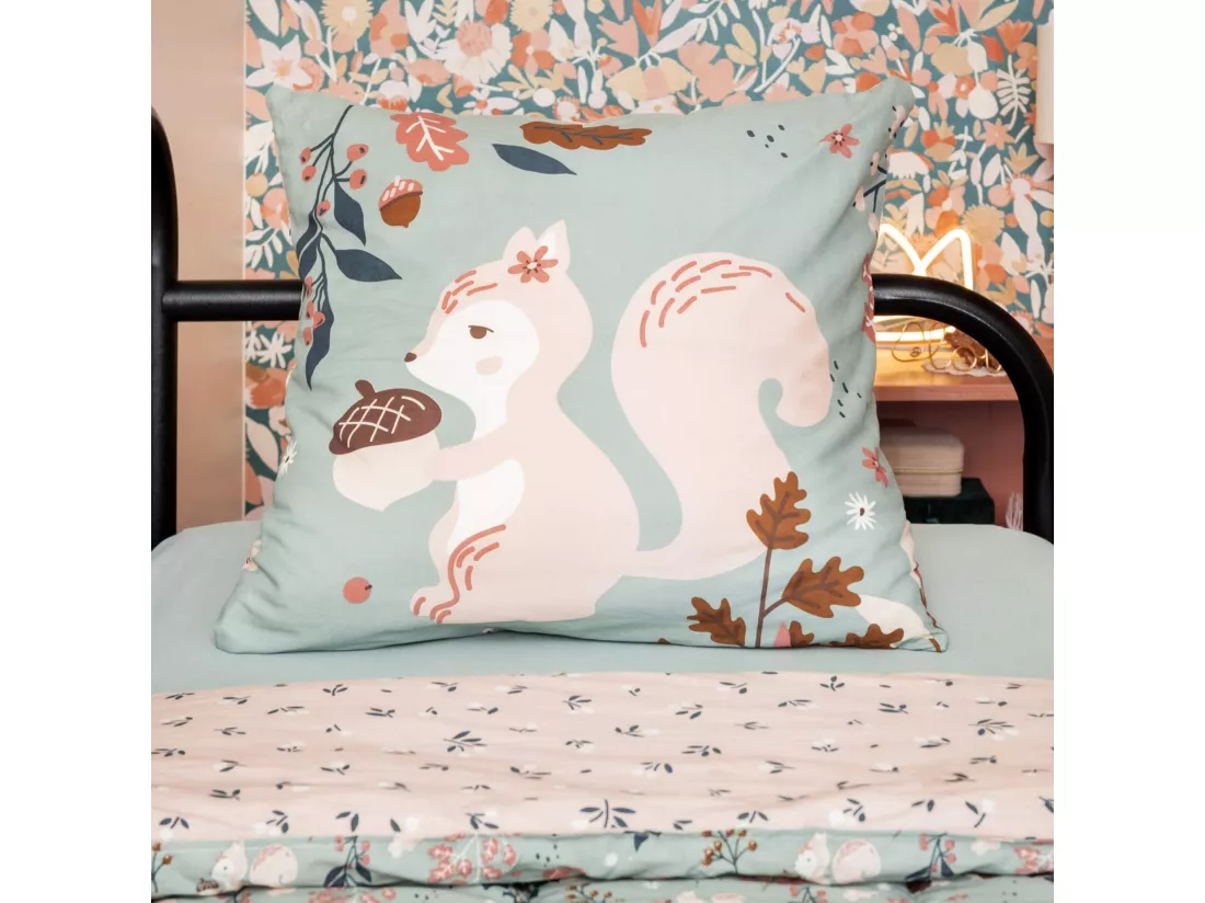 Parure de lit enfant écureuil 140x200