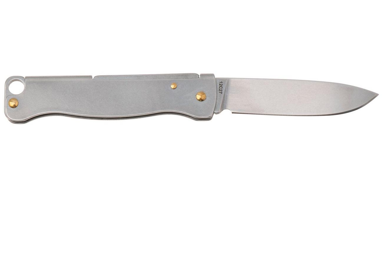 Böker Plus Atlas Mini 01BP0024 Stonewashed 12C27, Stainless, sleutelhangerzakmes