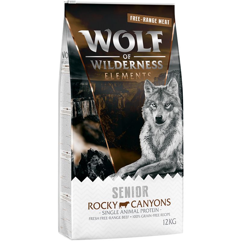 Wolf of Wilderness SENIOR Rocky Canyons bœuf élevé en liberté sans céréales
