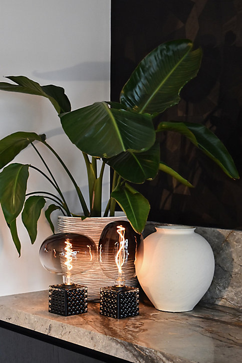 Ampoule LED Colors Avesta Gris Dégradé E27 130lm 5W Ø17cm Calex