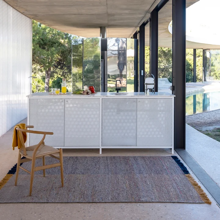 nanimarquina - Re-rug 2 Dhurrie Wollteppich, 170x240cm, bunt